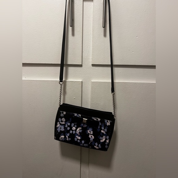 Kate Spade Black and Blue Floral Crossbody Bag - Picture 4 of 8